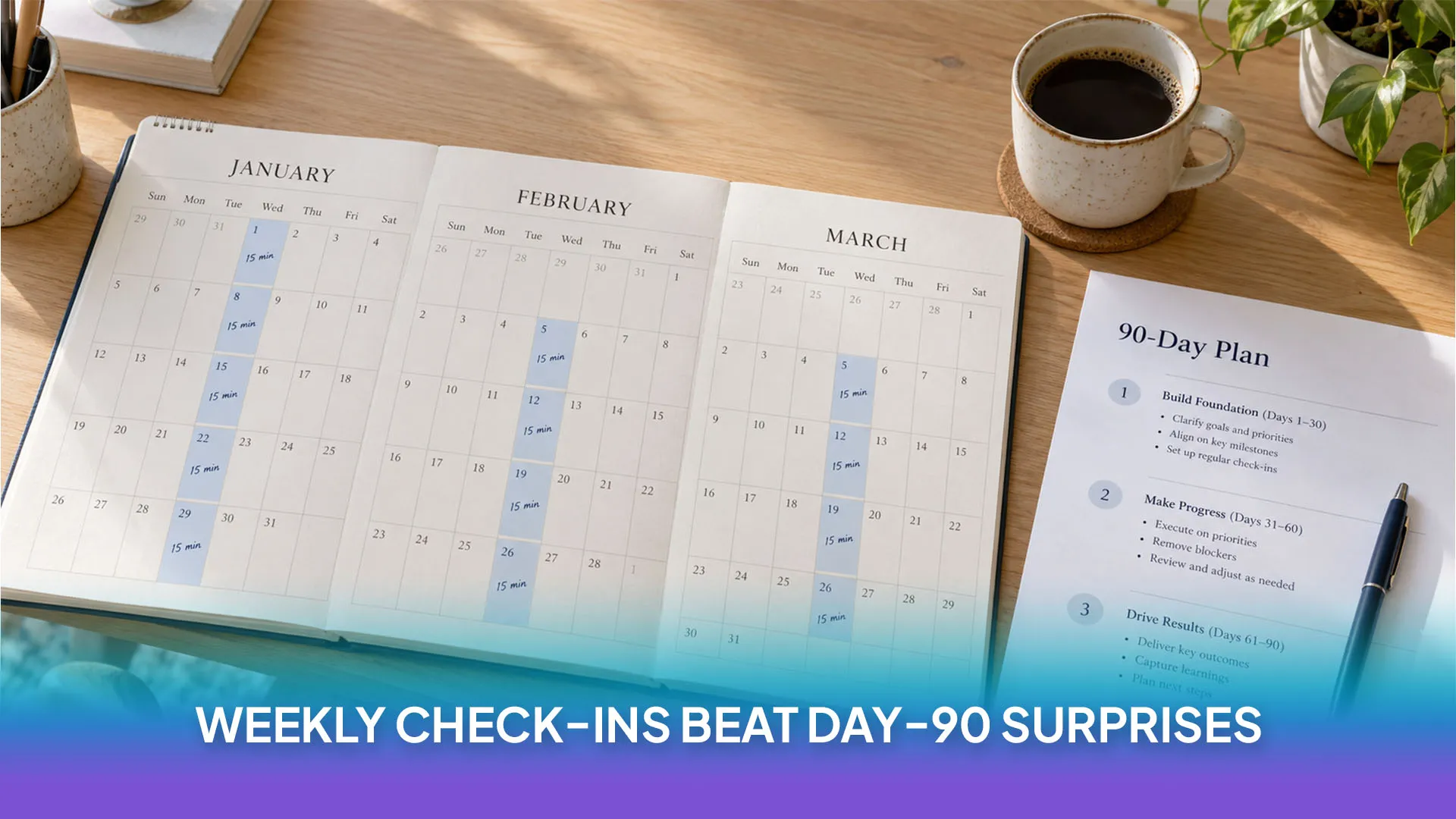 Weekly Check-Ins Beat Day-90 Surprises